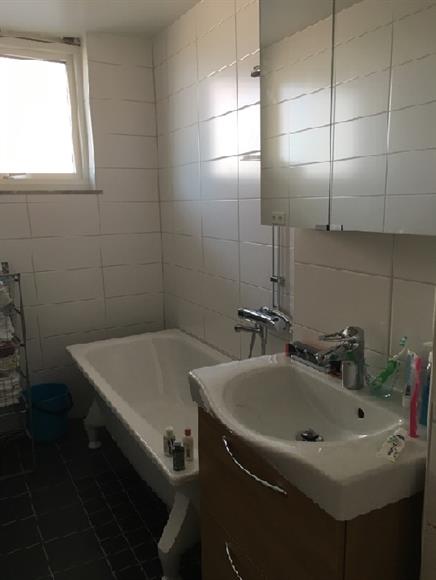 Nyrenoverat badrum med golvvärme.