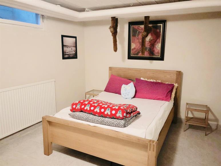 Large Bedroom 4, Lower floor, along with walking Closet