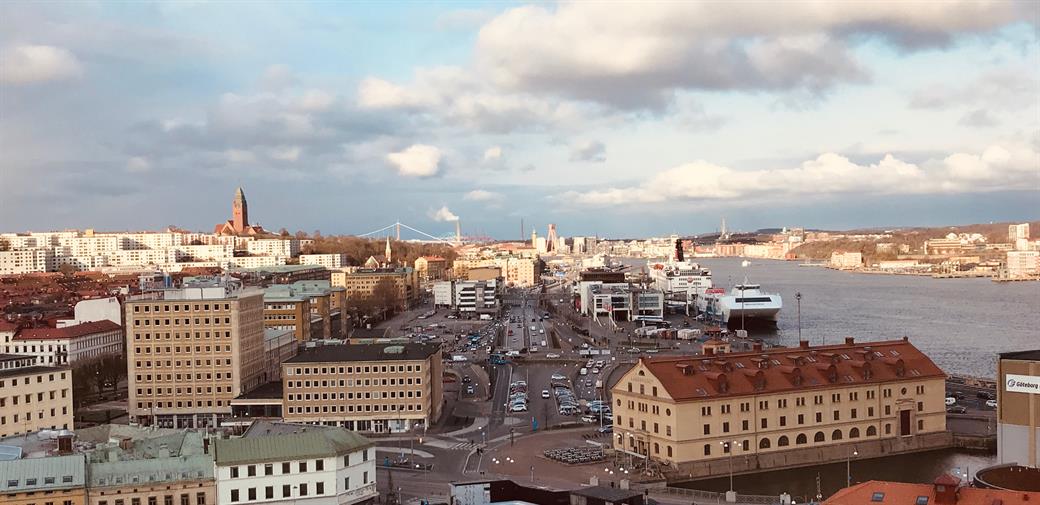 Vy mot hamnen i sydväst
Portview SW
