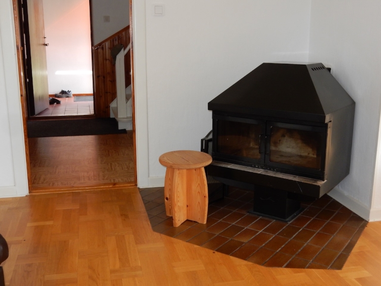 Miljöspis med uppvärmning av uteluft i mantel.