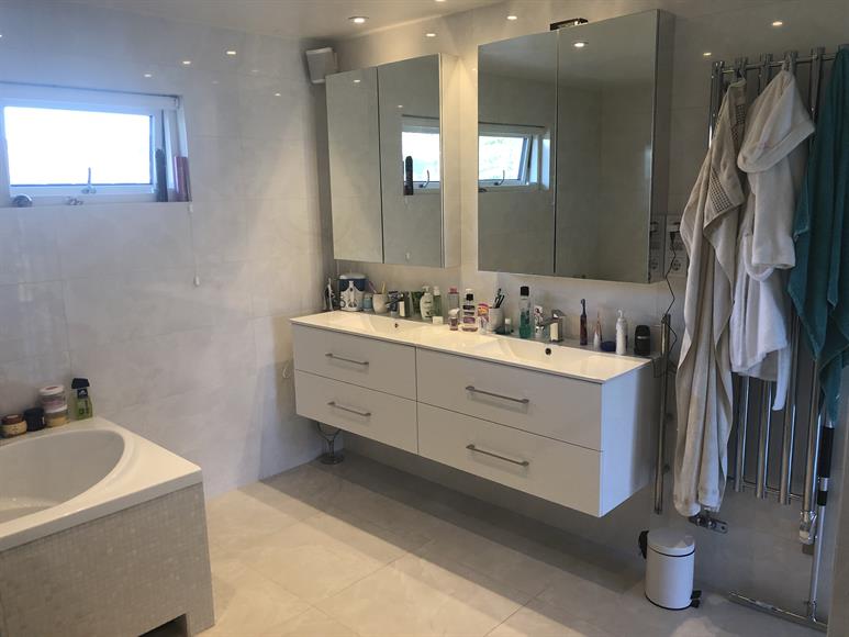 Bathroom number 1, downstairs. Build 2019.