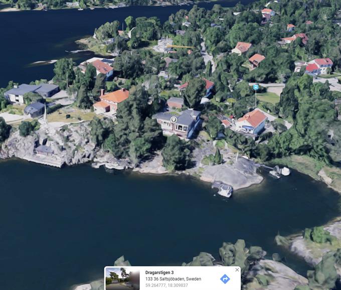 Aerial view of the house (google maps)