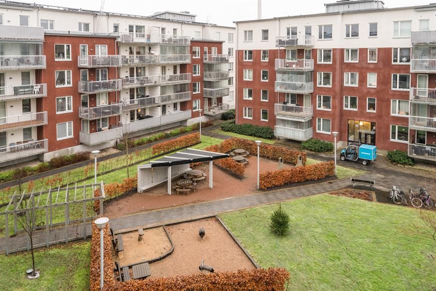Vyn över innergården.